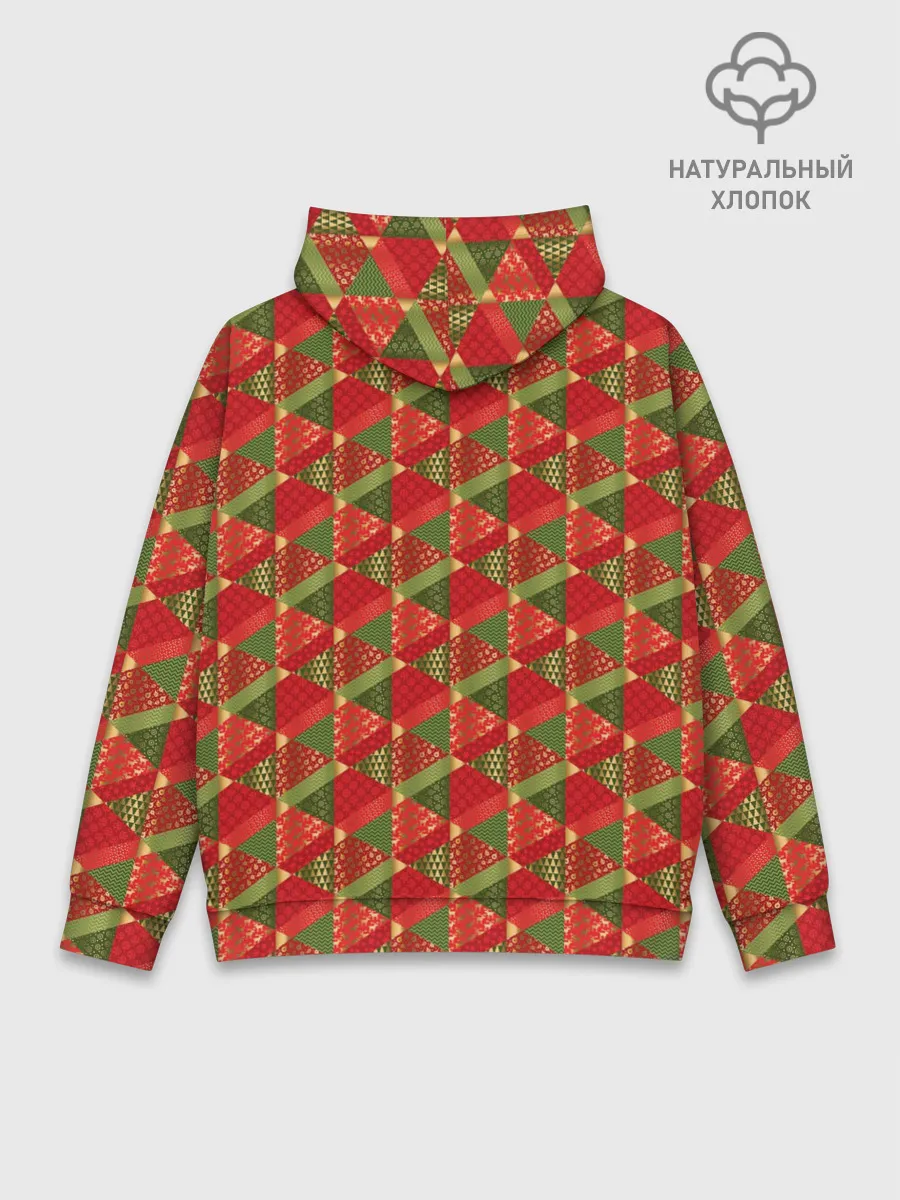 Худи мужской база хлопок / Новогодний Дизайн