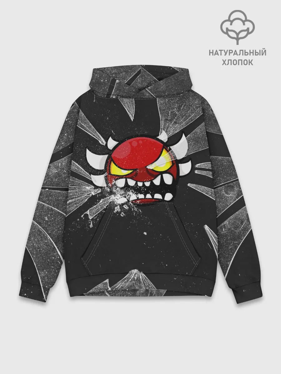 Худи мужской база хлопок / Геометри Даш осколки | Geometry Dash