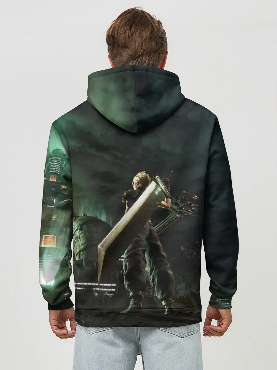 Худи мужской база хлопок / Клауд Страйф FF7