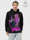 Худи мужской база хлопок / Джотаро Куджо - JoJos Bizarre Adventure