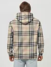Худи мужской база хлопок / клетчатый принт в стиле Burberry
