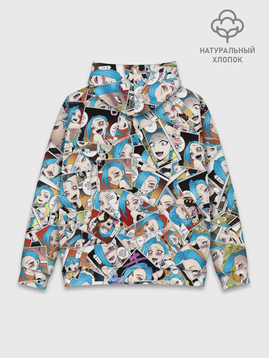 Худи мужской база хлопок / Jinx Ahegao