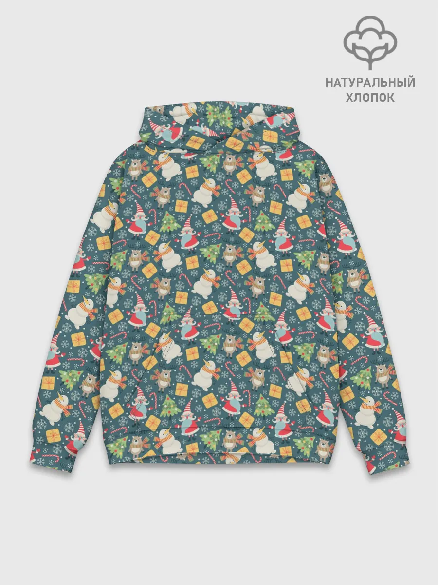 Худи мужской база хлопок / С Новым Годом