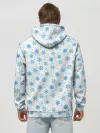 Худи мужской база хлопок / Снежинки