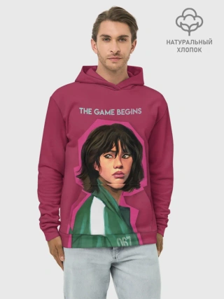 Худи мужской база хлопок / Игрок Ojingeo geim.