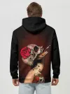 Худи мужской база хлопок / Ведьма с красной розой