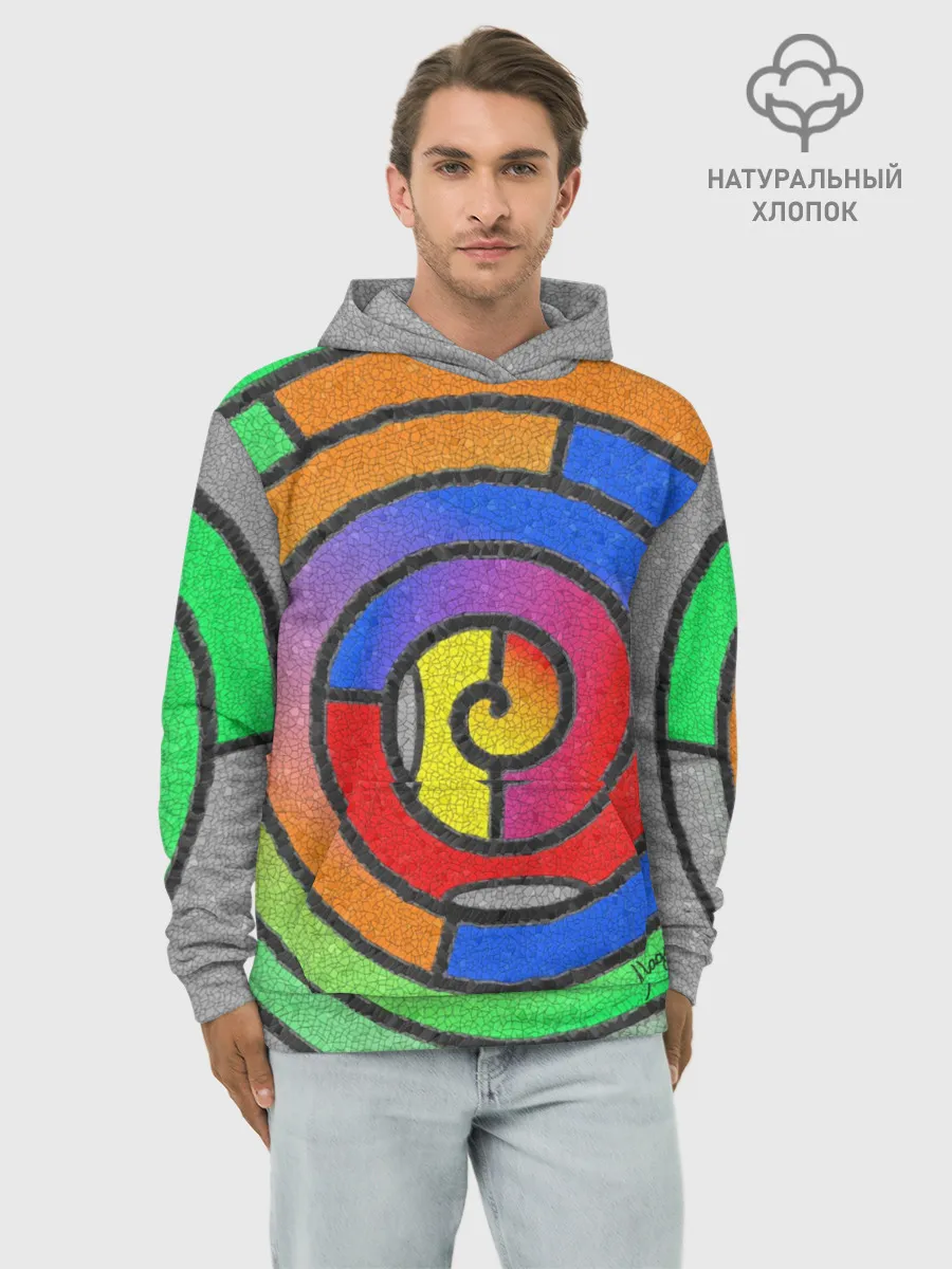 Худи мужской база хлопок / Маечная спираль