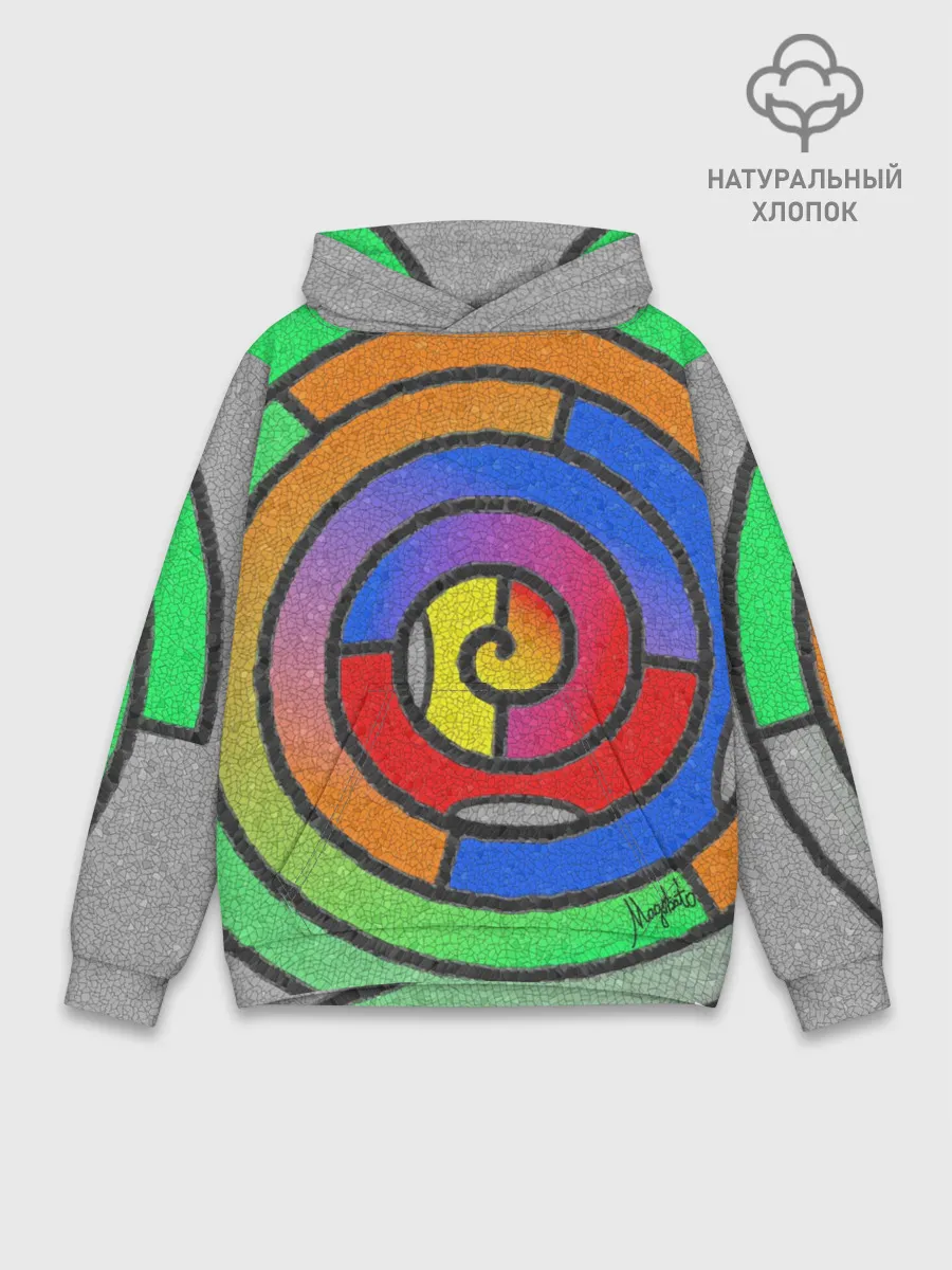 Худи мужской база хлопок / Маечная спираль
