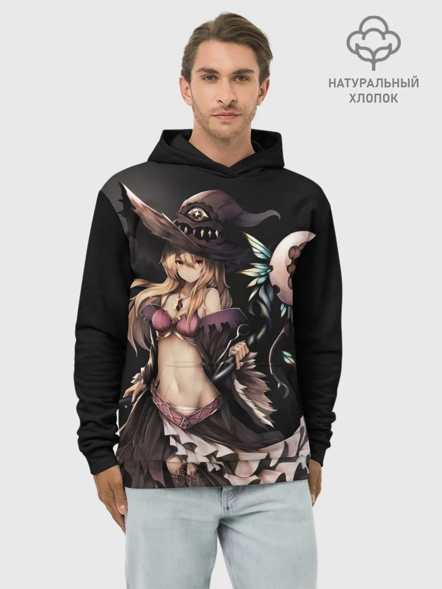 Худи мужской база хлопок / Секси ведьма блондинка