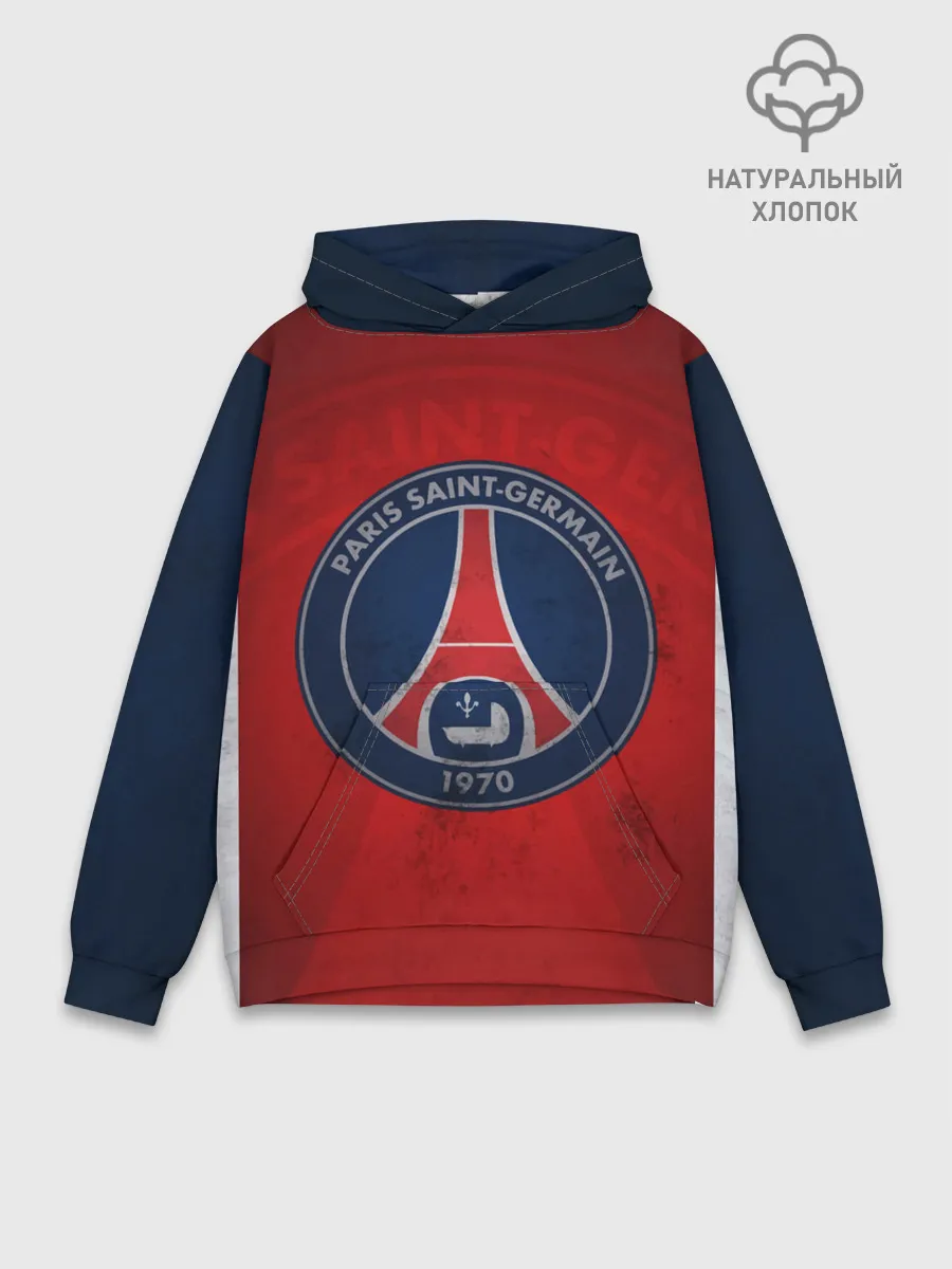 Худи мужской база хлопок / Paris Saint-Germain