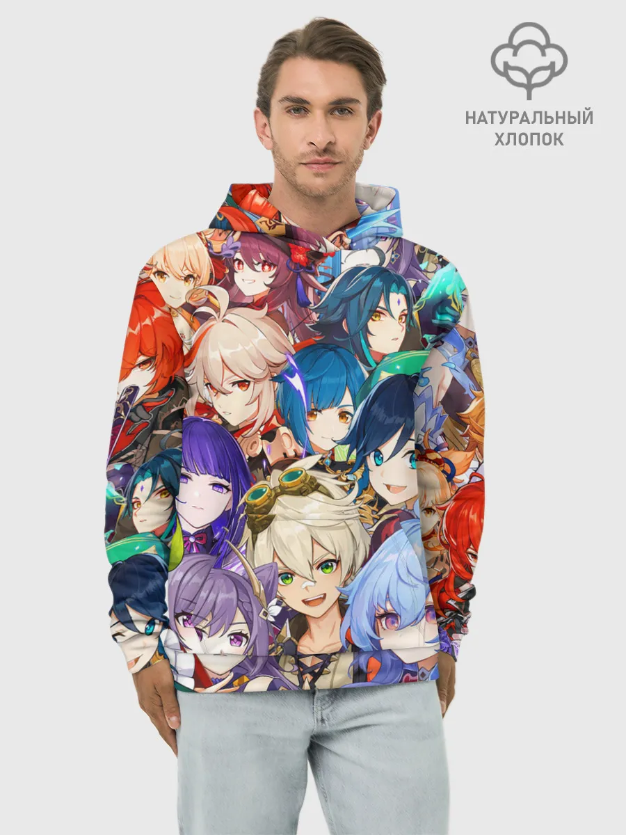 Худи мужской база хлопок / Genshin Impact - персонажи