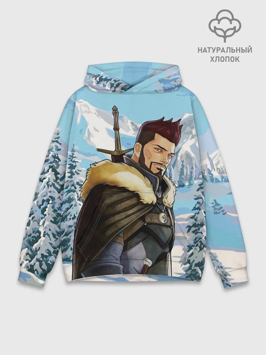 Худи мужской база хлопок / Весемир, Ведьмак