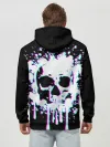 Худи мужской база хлопок / Мерцающий череп
