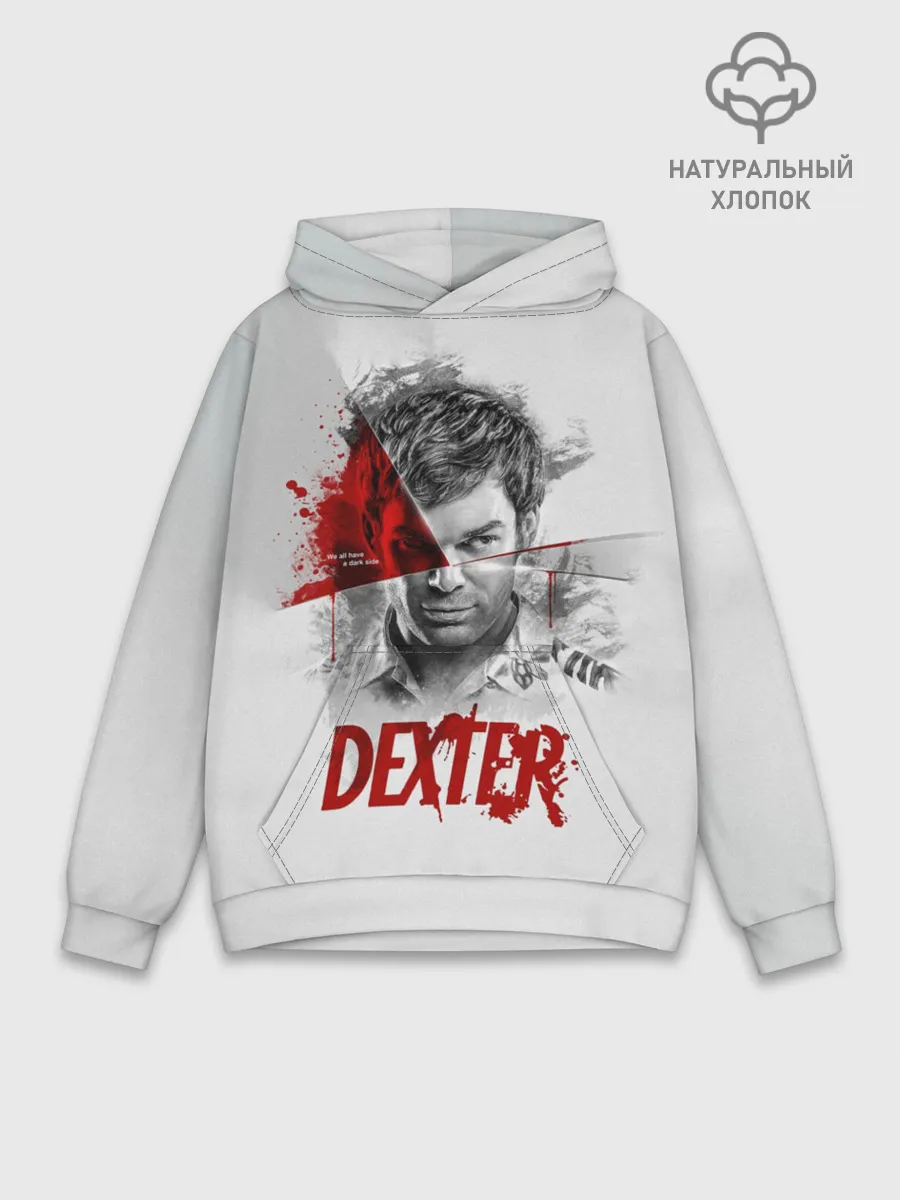 Худи мужской база хлопок / Dexter Правосудие Декстера