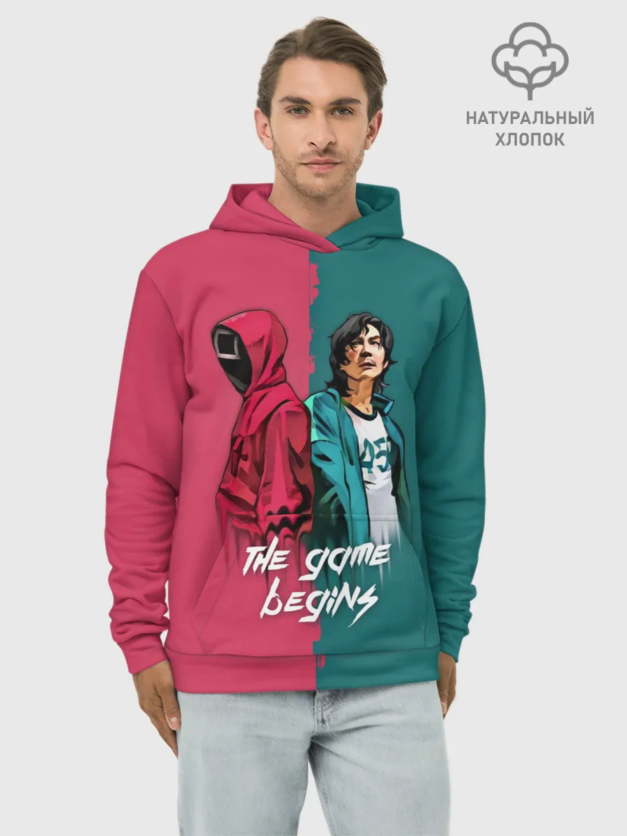 Худи мужской база хлопок / Игра на выживание Ojingeo geim