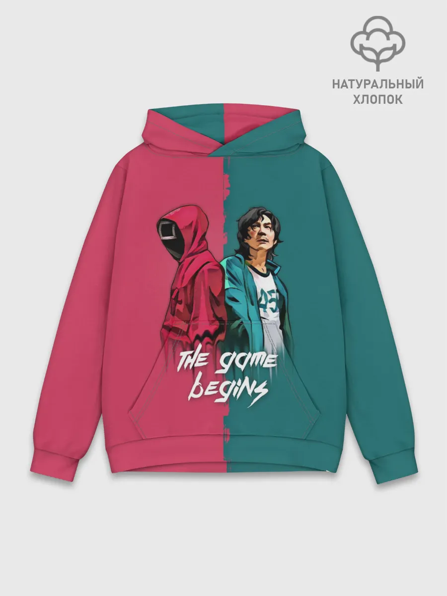 Худи мужской база хлопок / Игра на выживание Ojingeo geim
