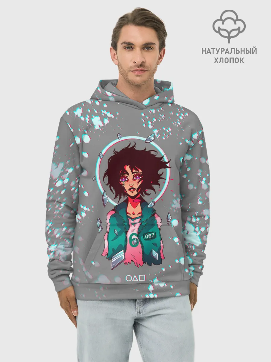 Худи мужской база хлопок / 067 | ГЛИТЧ