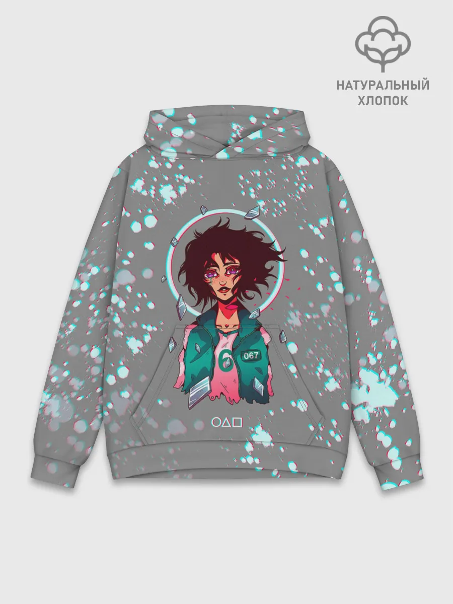 Худи мужской база хлопок / 067 | ГЛИТЧ