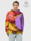 Худи мужской база хлопок / Разноцветные ракушки multicolored seashells