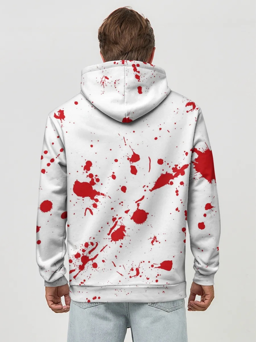 Худи мужской база хлопок / Dexter logo Декстер брызги крови