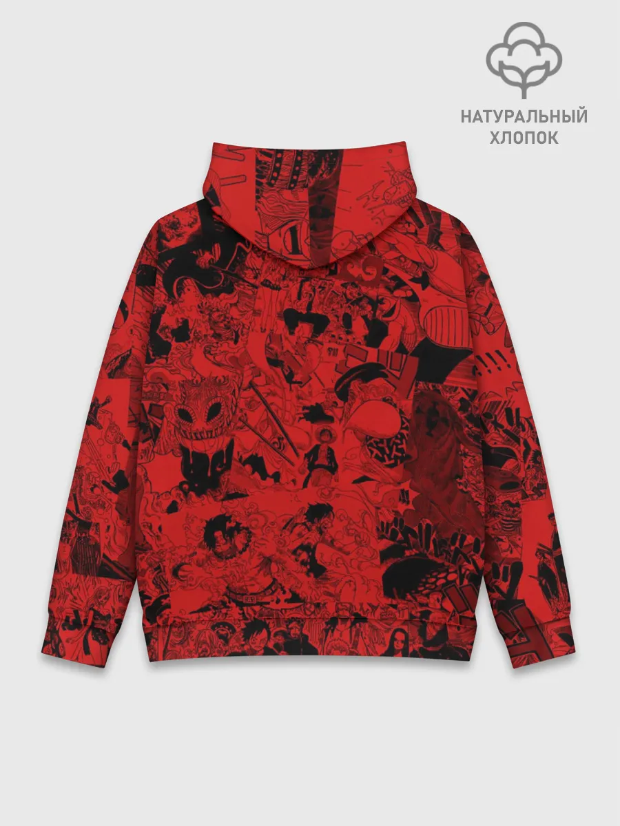 Худи мужской база хлопок / Манки Д. Луффи, One Piece