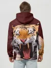 Худи мужской база хлопок / Тигр красавчик сердится