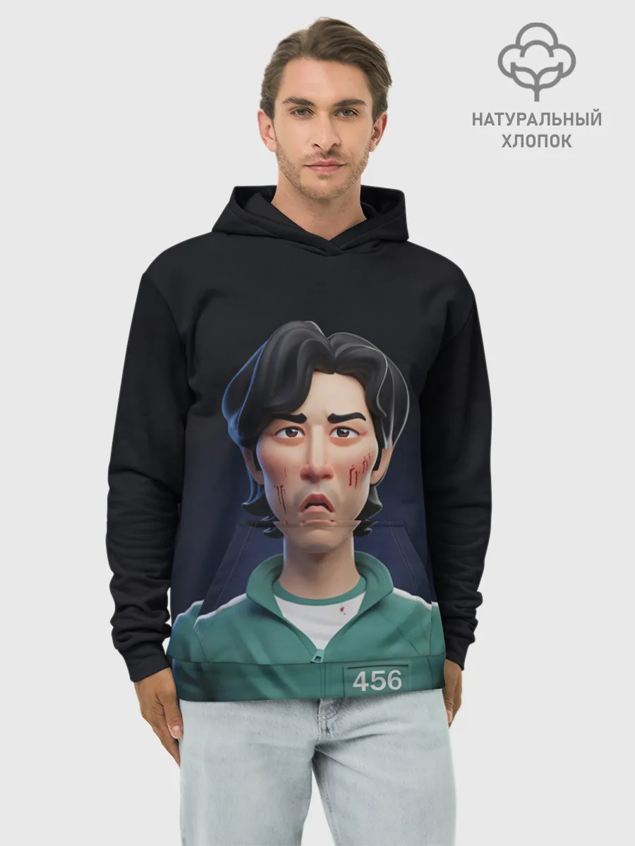 Худи мужской база хлопок / Сон Ги Хун