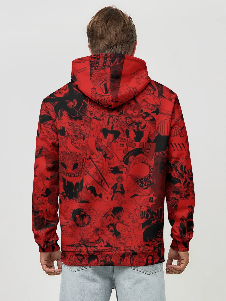 Худи мужской база хлопок / Ророноа Зоро, One Piece