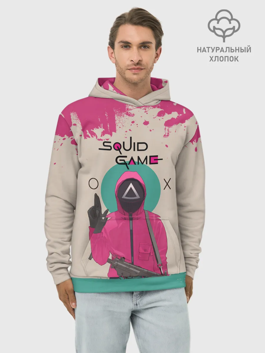 Худи мужской база хлопок / ТРЕУГОЛЬНИК НА КАРАУЛЕ