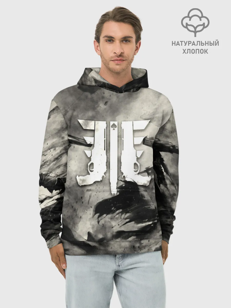 Худи мужской база хлопок / DESTINY 2 ТЁМНЫЕ СИЛЫ / CAYDE 6