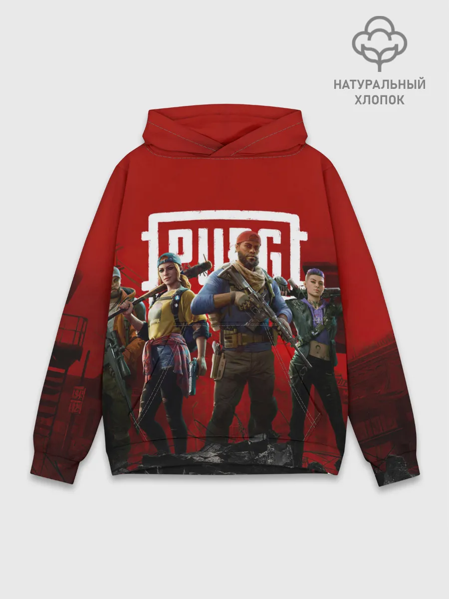 Худи мужской база хлопок / ПАБГ КОРОЛЕВСКАЯ БИТВА / PUBG