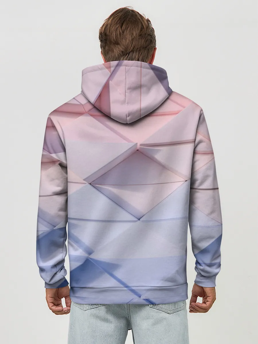 Худи мужской база хлопок / треугольники для тебя