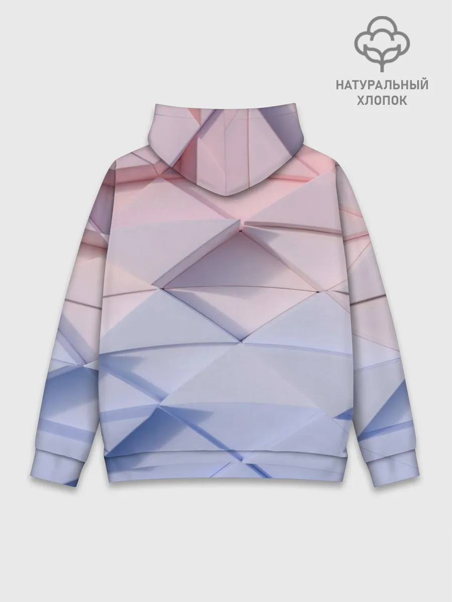 Худи мужской база хлопок / треугольники для тебя