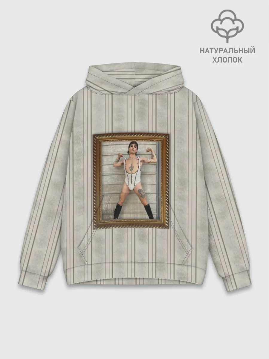 Худи мужской база хлопок / Damiano David in swimsuit