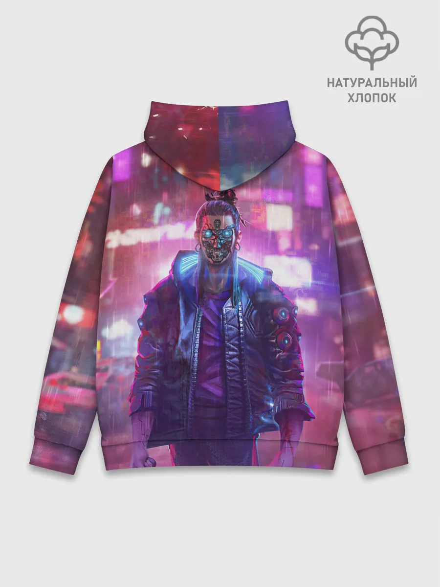 Худи мужской база хлопок / CYBERPUNK 2077 SAMURAI, ХАОС