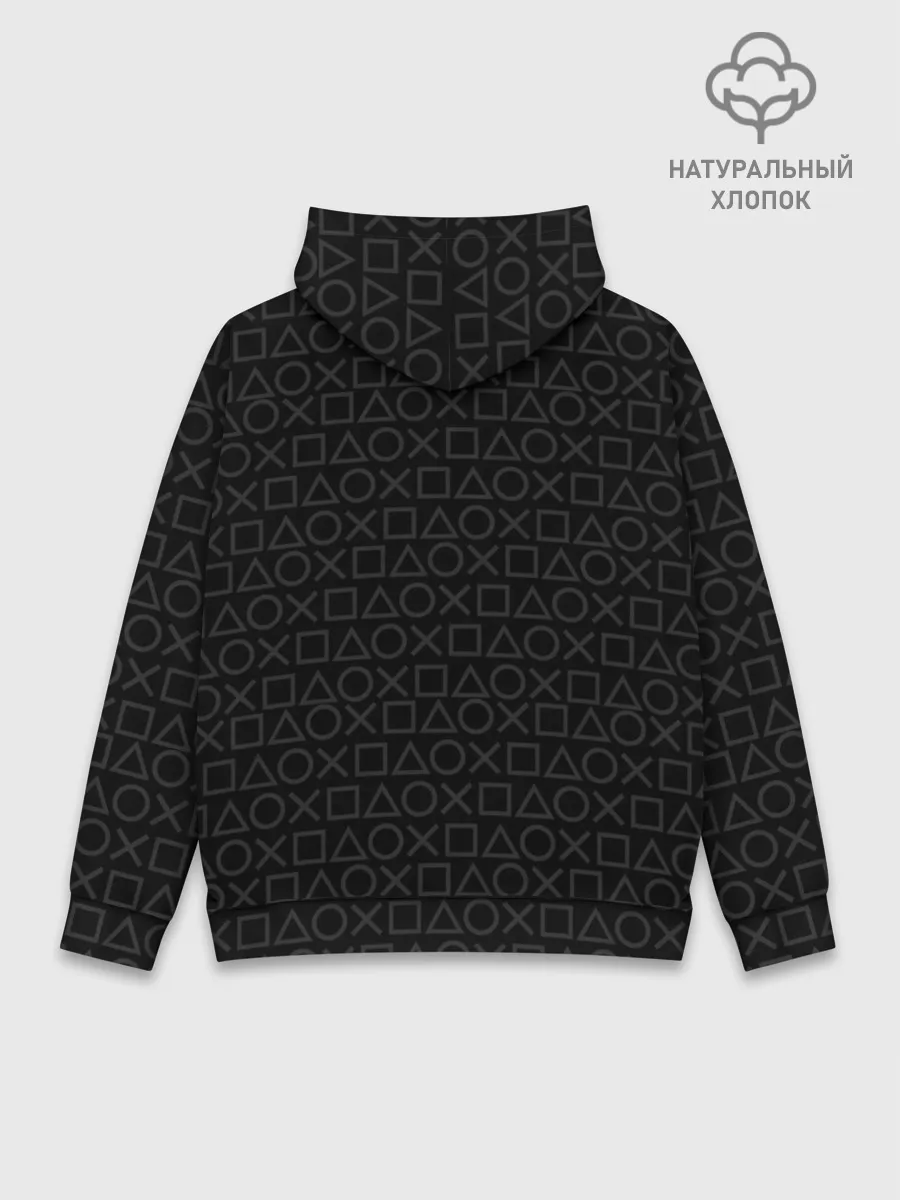 Худи мужской база хлопок / ПАТТЕРН КРУГ КВАДРАТ ТРЕУГОЛЬНИК | PATTERN