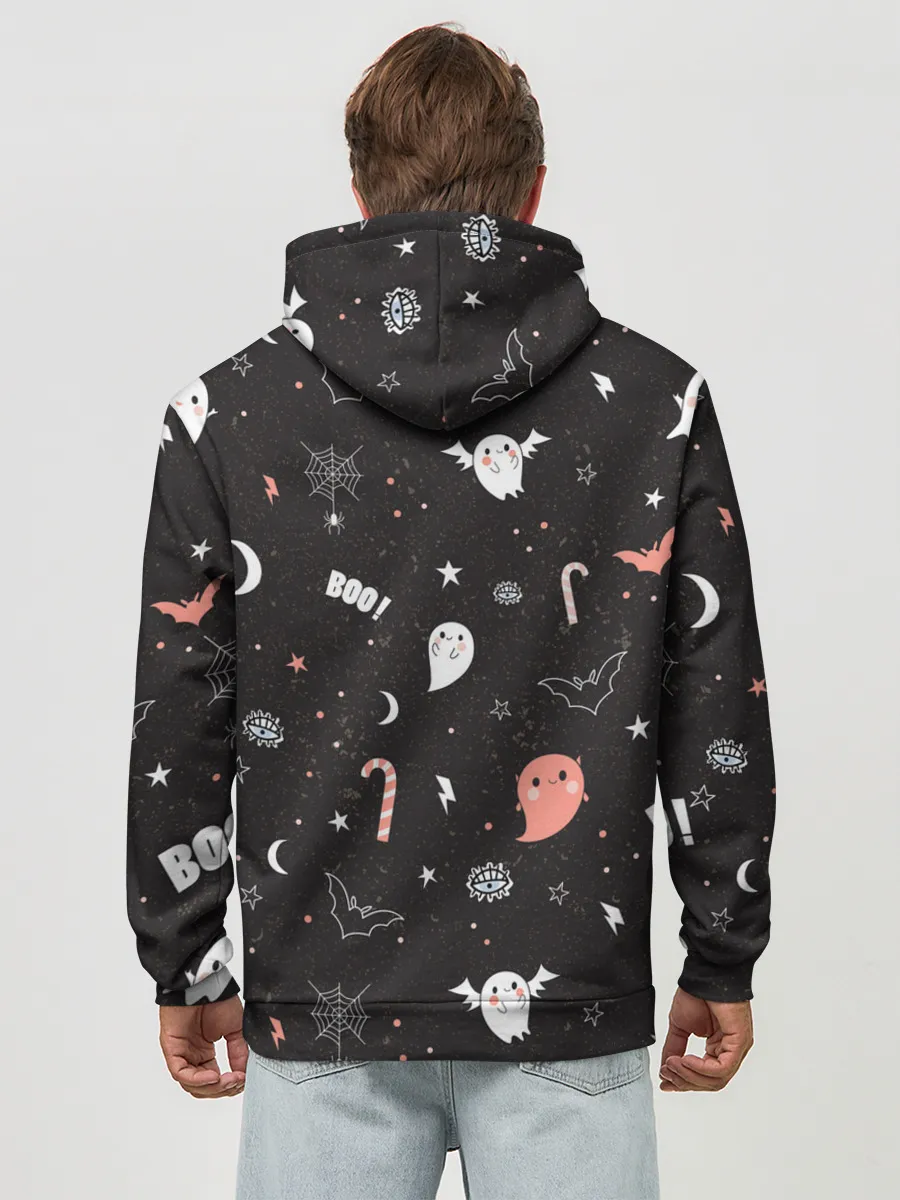 Худи мужской база хлопок / Halloween Dark