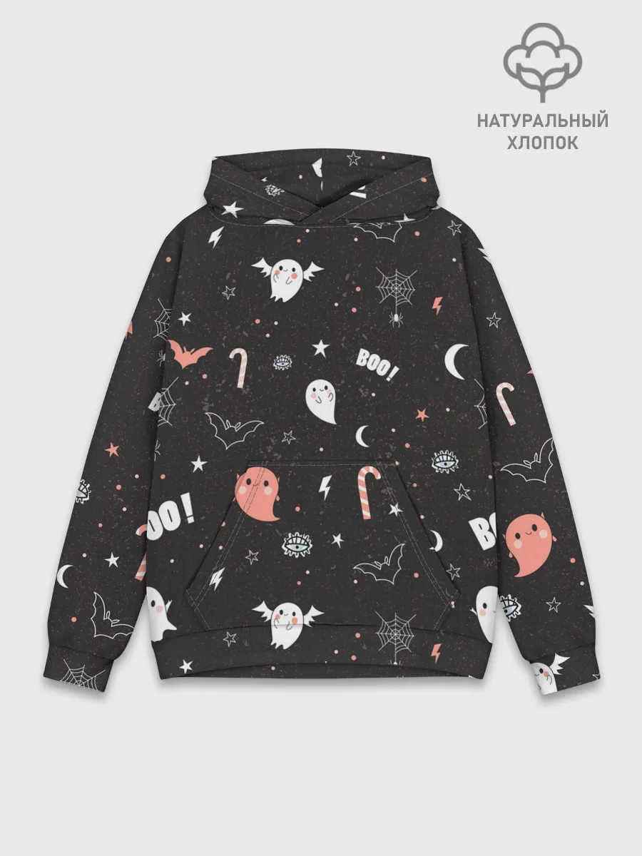 Худи мужской база хлопок / Halloween Dark