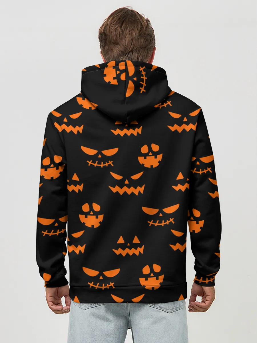 Худи мужской база хлопок / SMILE HALLOWEEN