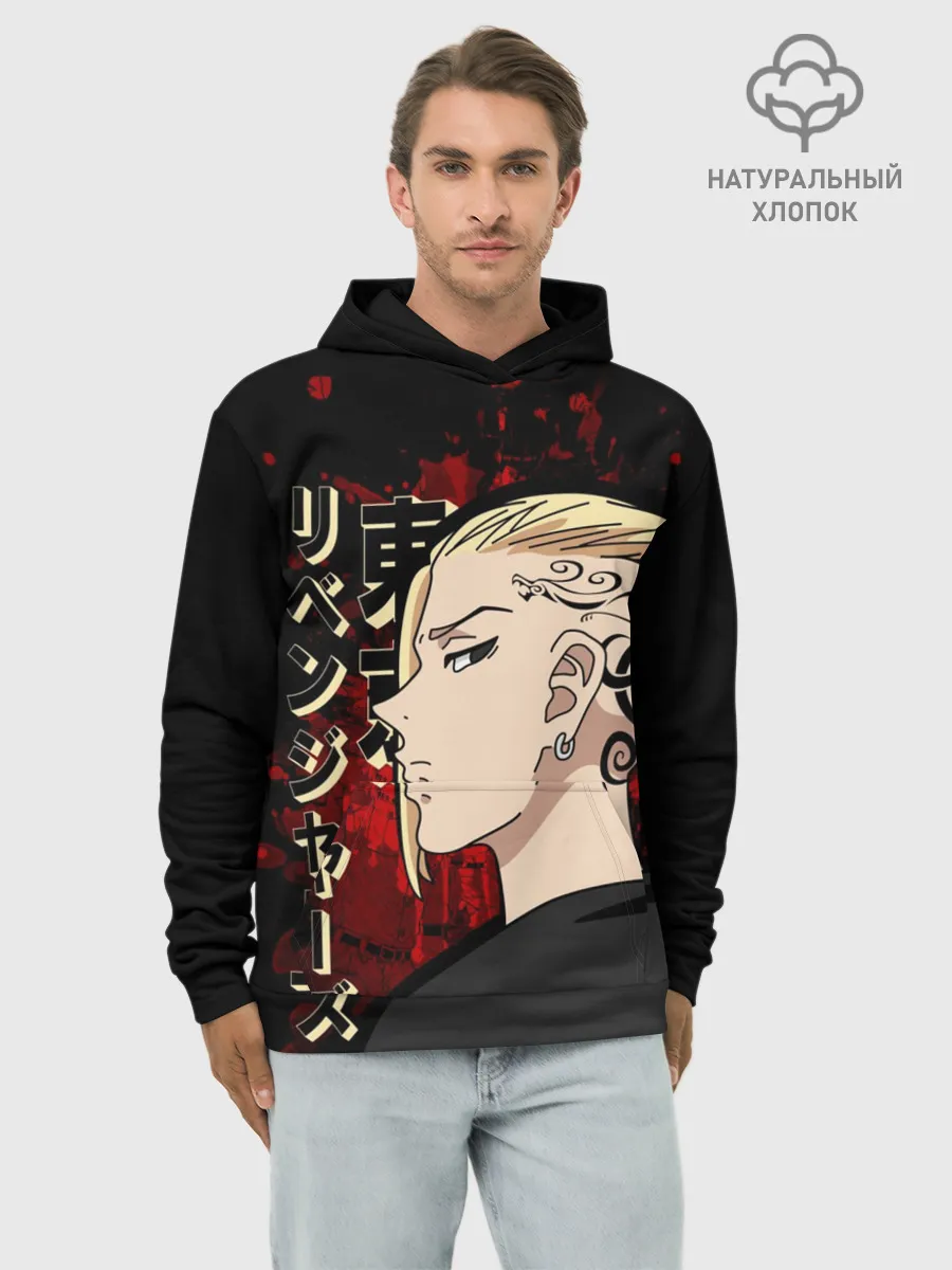 Худи мужской база хлопок / Токийские мстители: Дракен