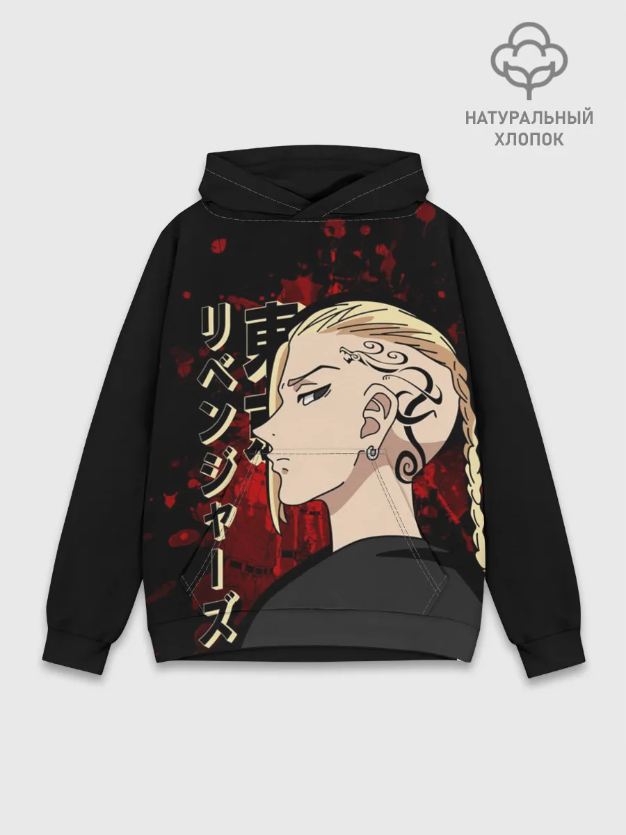 Худи мужской база хлопок / Токийские мстители: Дракен