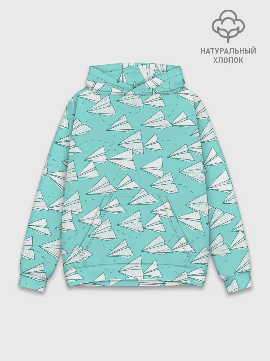 Худи мужской база хлопок / Paper Airlines