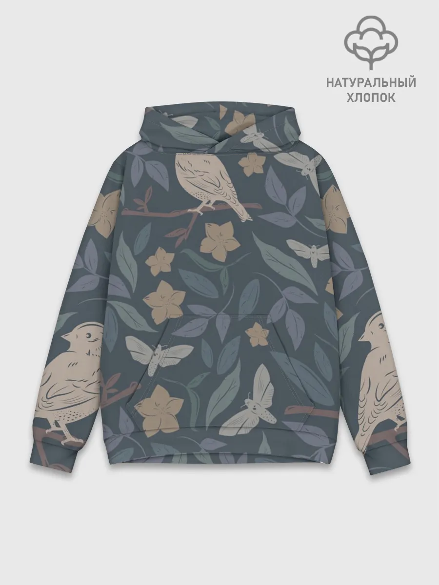 Худи мужской база хлопок / Летняя полночь