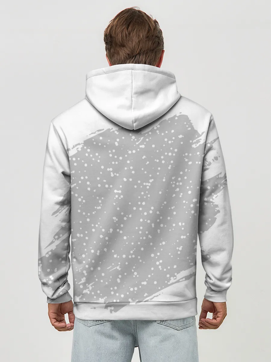 Худи мужской база хлопок / Тигр в красной шапке