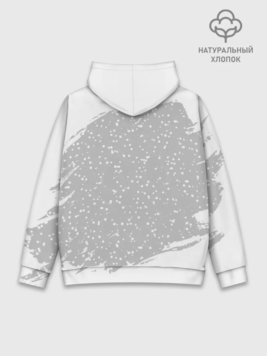 Худи мужской база хлопок / Тигр в красной шапке