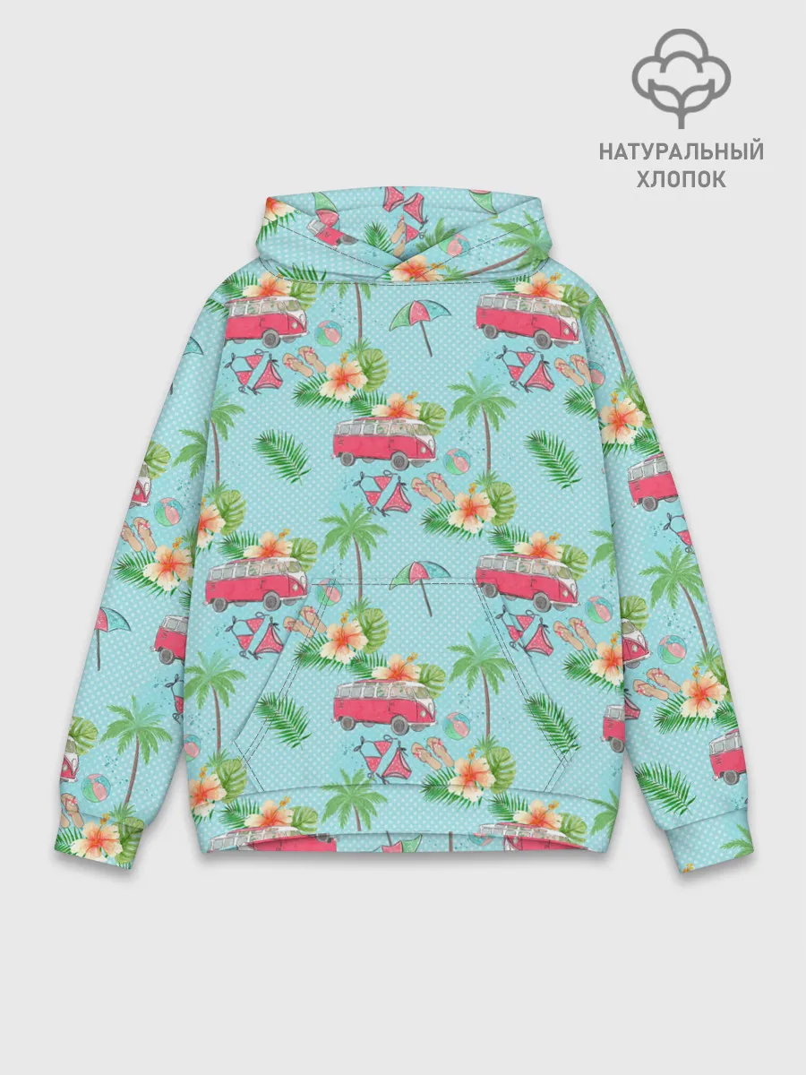 Худи мужской база хлопок / Путешествие хиппи