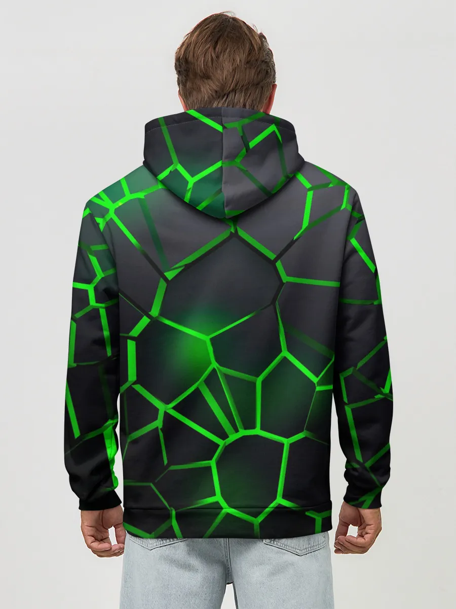 Худи мужской база хлопок / 3D плиты с подсветкой Шкода