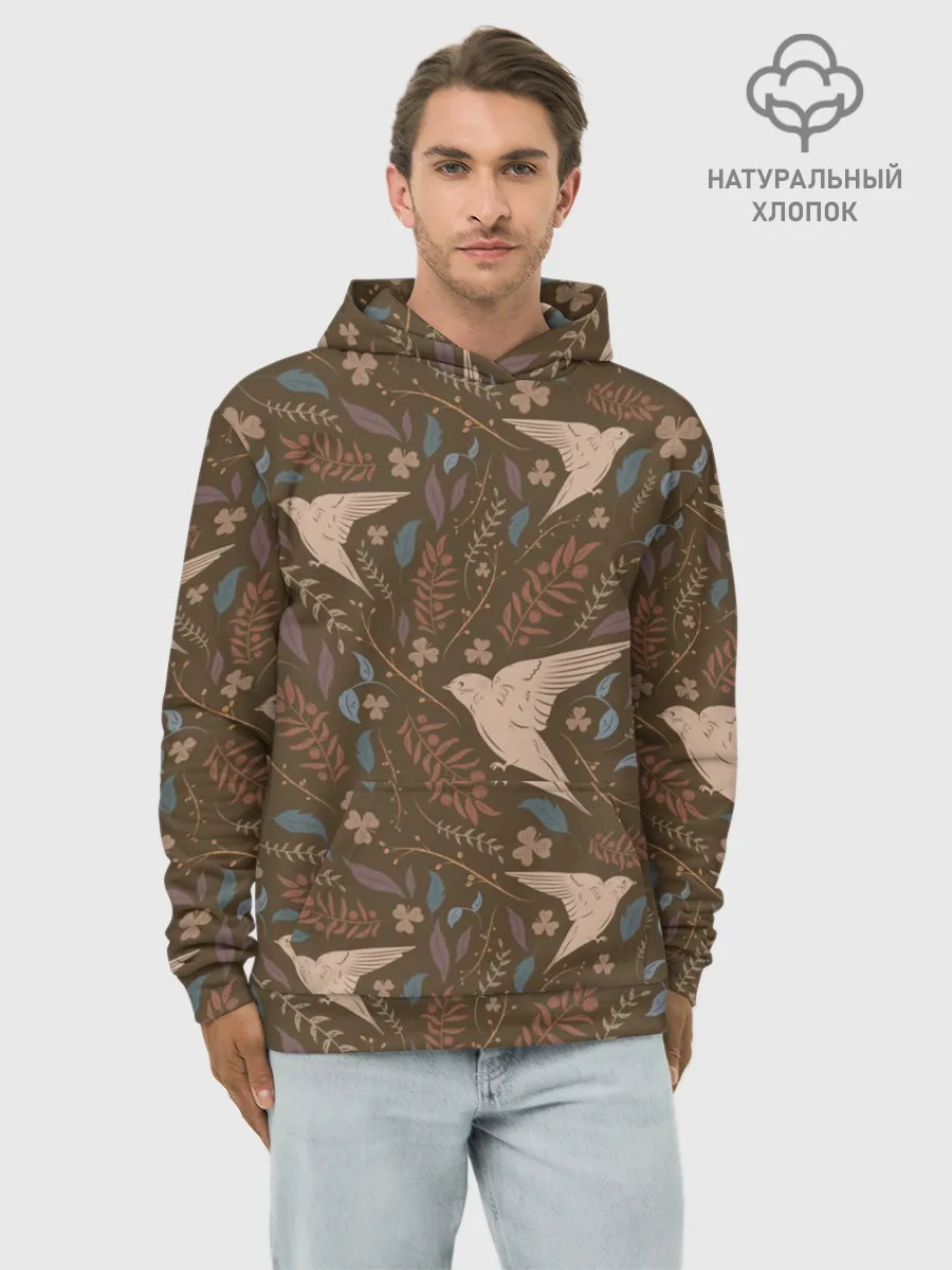 Худи мужской база хлопок / Литой стриж