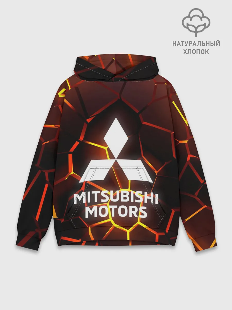 Худи мужской база хлопок / 3D плиты с подсветкой | Митсубиси