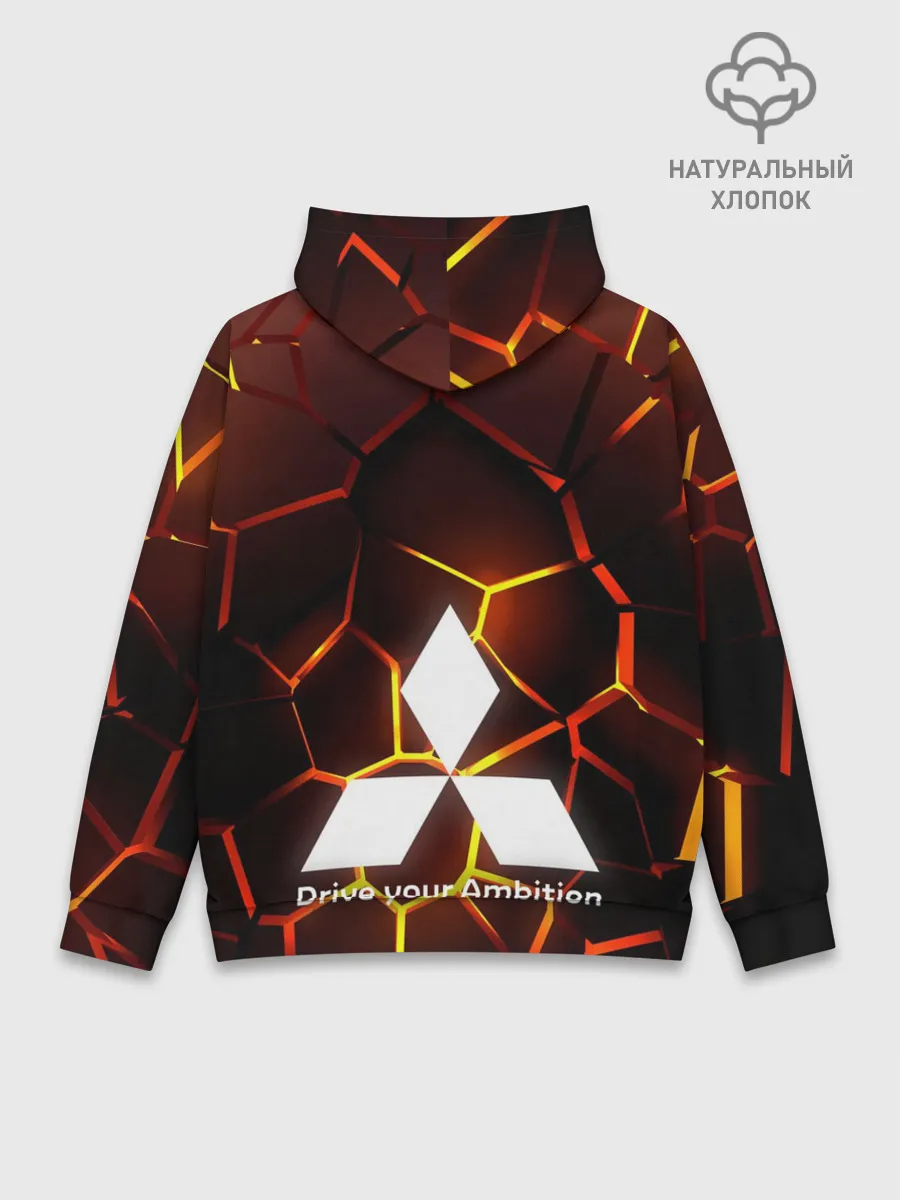 Худи мужской база хлопок / 3D плиты с подсветкой | Митсубиси